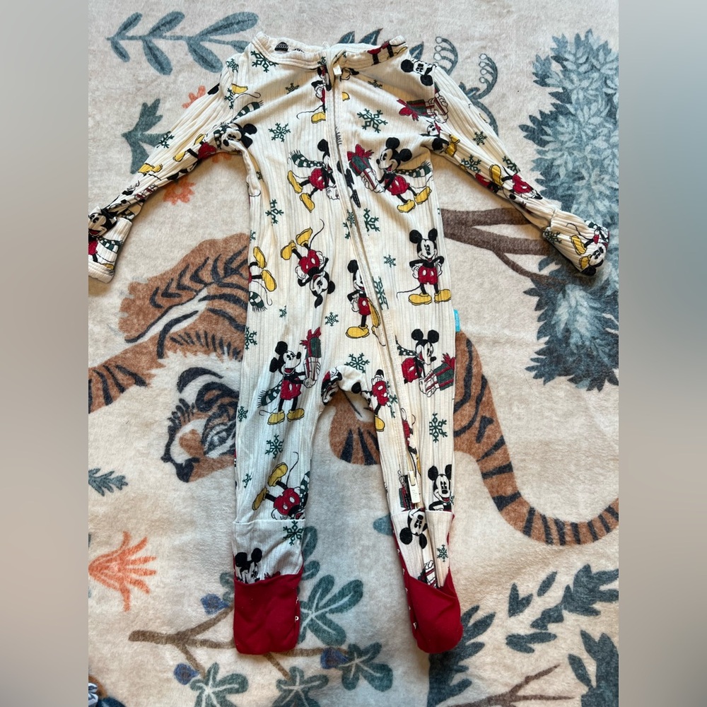 Posh Peanut x Disney Mickey Mouse One Piece - Cream and Red
